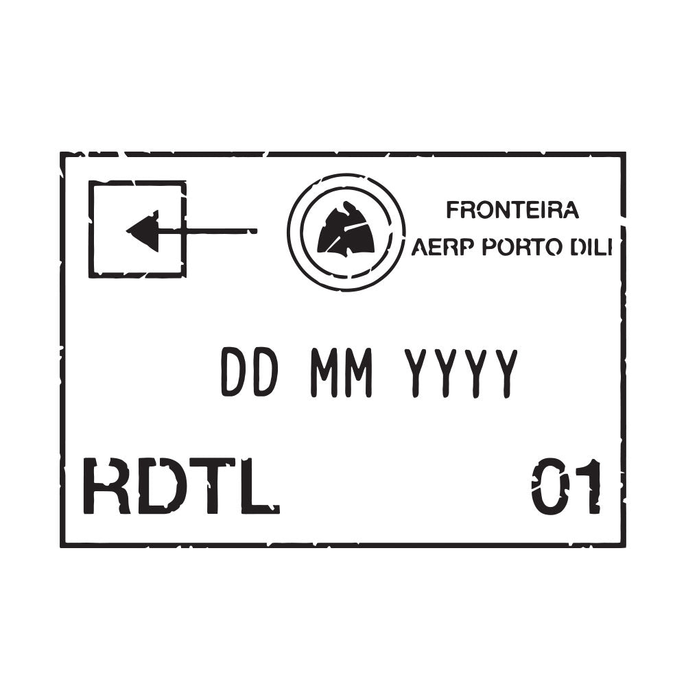 Passport Stamp Decal - Timor-Leste Conquest Maps LLC