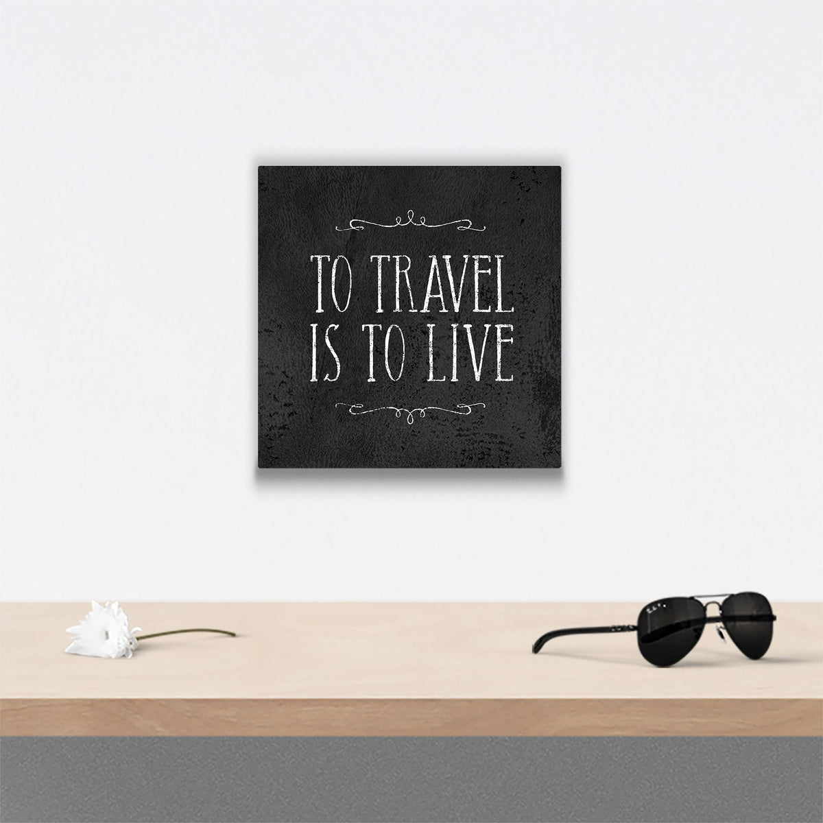 To Travel Is To Live - Canvas Wall Art Conquest Maps LLC