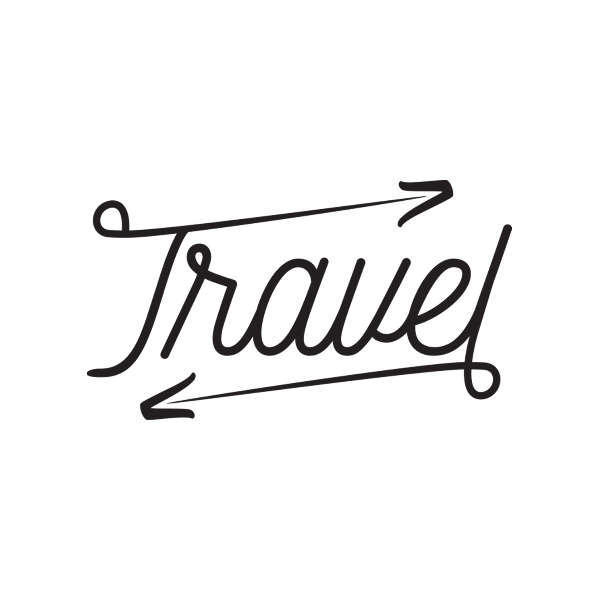 Travel - Word Decal Graphic CM Vinyl Graphics