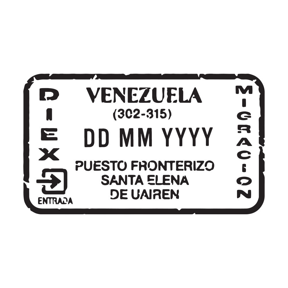 Passport Stamp Decal - Venezuela Conquest Maps LLC