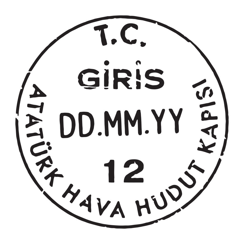 Passport Stamp Decal - Turkey Conquest Maps LLC