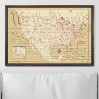 Push Pin USA Map (Pin Board) - We the People 250th Anniversary Edition CM Pin Board