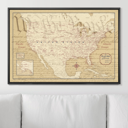 Push Pin USA Map (Pin Board) - We the People 250th Anniversary Edition CM Pin Board