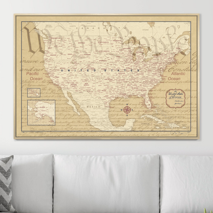 Push Pin USA Map (Pin Board) - We the People 250th Anniversary Edition CM Pin Board
