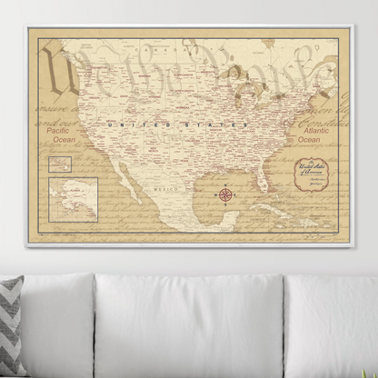 Push Pin USA Map (Pin Board) - We the People 250th Anniversary Edition CM Pin Board