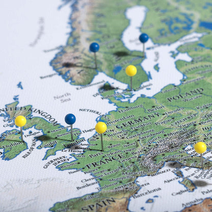 Push Pin USA Map (Pin Board) - The Adventurer - Essentials Collection Conquest Maps LLC