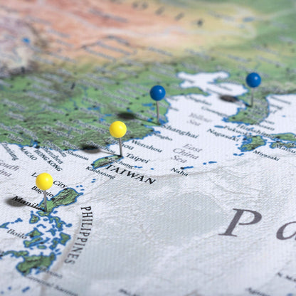 Push Pin USA Map (Pin Board) - The Adventurer - Essentials Collection Conquest Maps LLC