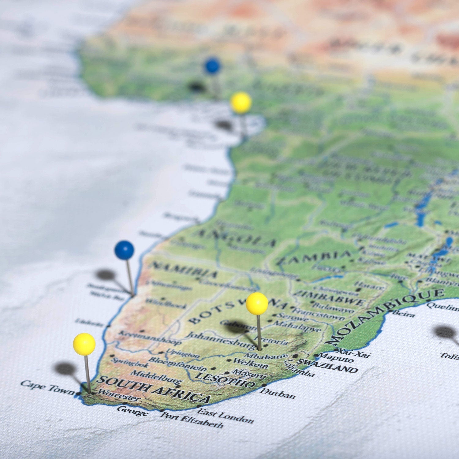 Push Pin USA Map (Pin Board) - The Adventurer - Essentials Collection Conquest Maps LLC