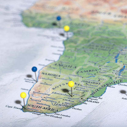 Push Pin USA Map (Pin Board) - The Adventurer - Essentials Collection Conquest Maps LLC