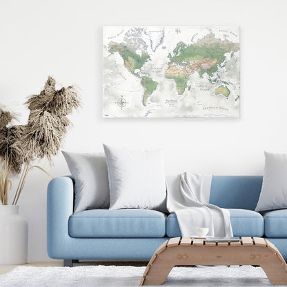 Push Pin USA Map (Pin Board) - The Adventurer - Essentials Collection Conquest Maps LLC