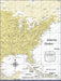 USA Map Poster - Yellow Color Splash CM Poster