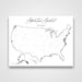 Push Pin Mini USA Map - Fine Line Series CM Pin Board