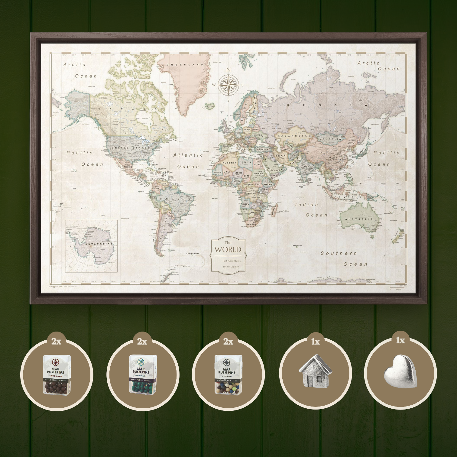 Desert Sunrise World Map Bundle