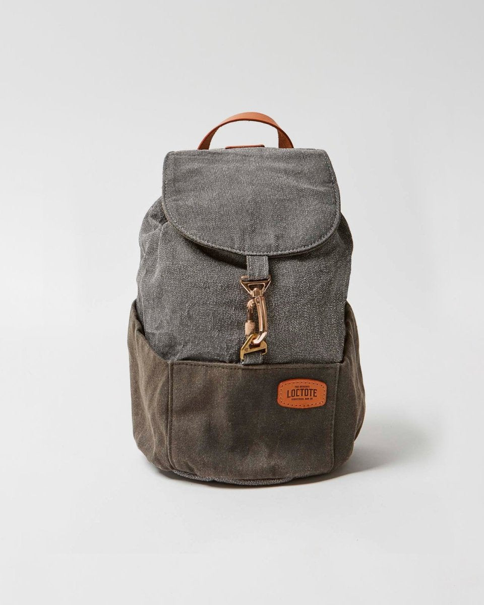 Loctote Heritage Mini Cinch Backpack - Vintage Grey