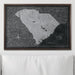Push Pin South Carolina Map (Pin Board) - Modern Slate CM Pin Board