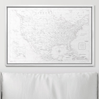 Push Pin USA Map (Pin Board) - Classic Marble CM Pin Board