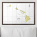 Push Pin Hawaii Map (Pin Board) - Yellow Color Splash CM Pin Board
