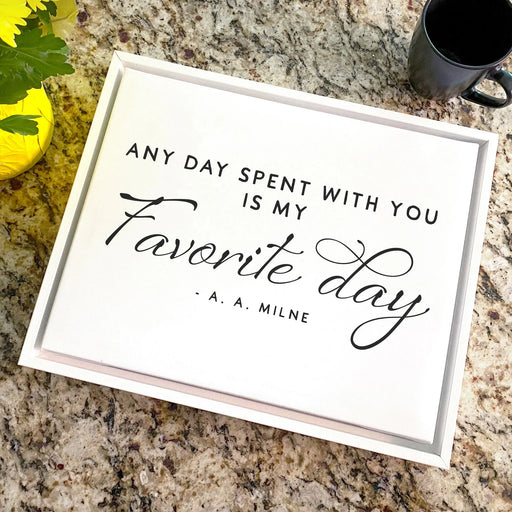 Mother's Day Canvas Wall Art - Any Day Spent With You is My Favorite Day Conquest Maps LLC