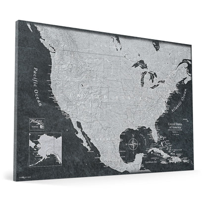 Push Pin USA Map (Pin Board) - The Night Voyager - Essentials Collection