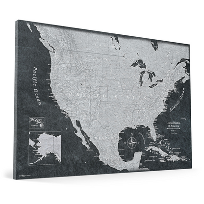 Push Pin USA Map (Pin Board) - The Night Voyager - Essentials Collection