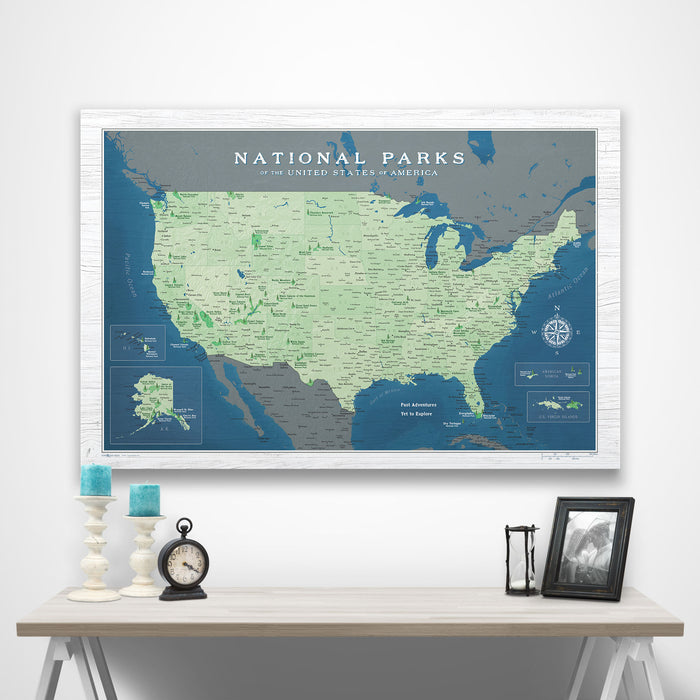 National Parks Map Poster CM Poster