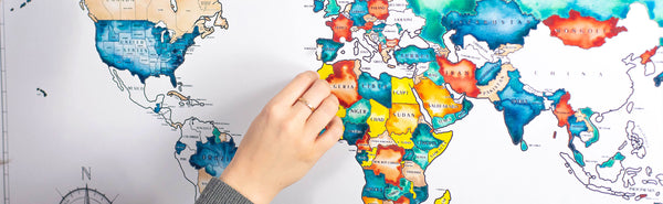 Color Your World! Maps for Painting - DIY Map Art - Conquest Maps