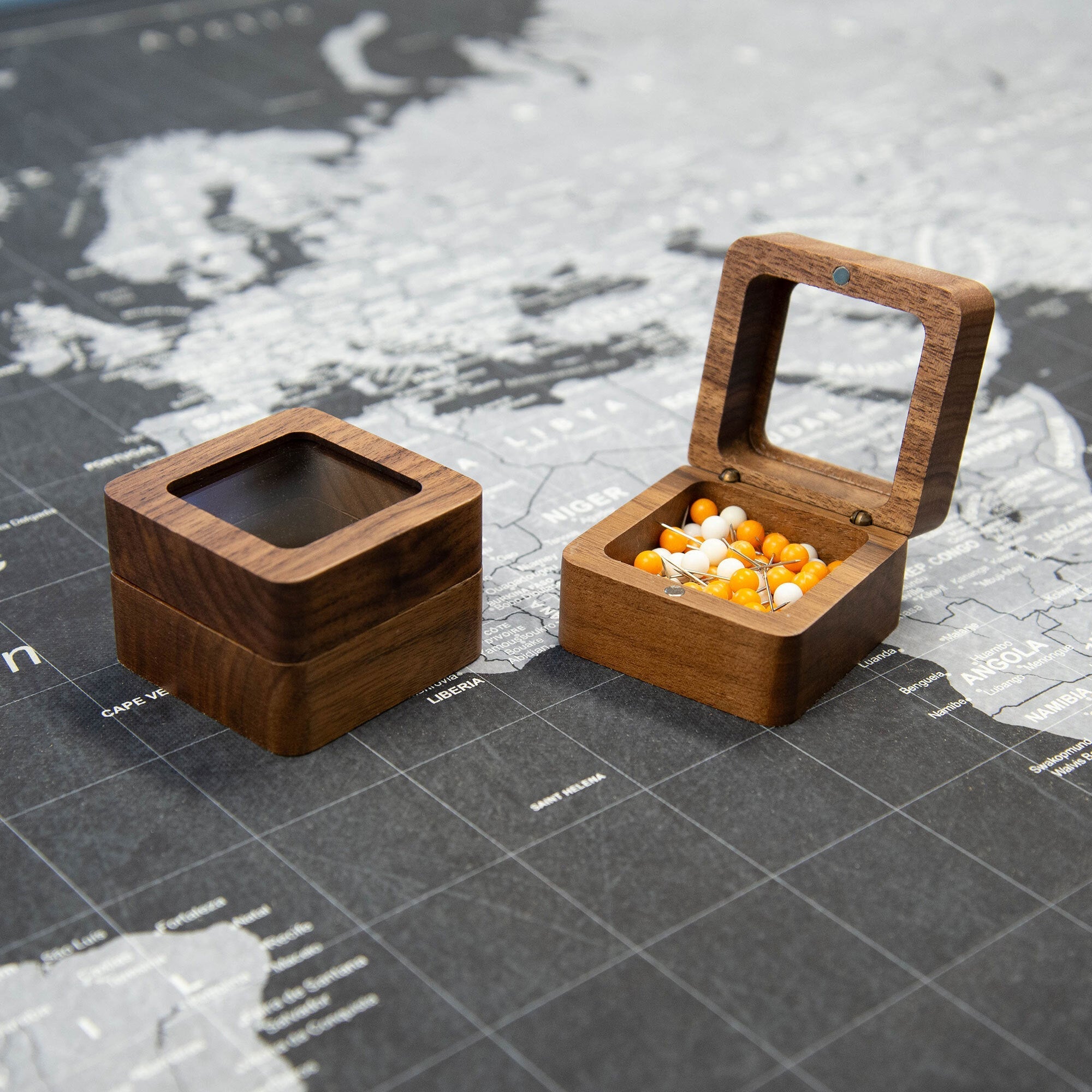 Push Pin Keepsake Box with Window (Copy) Conquest Maps LLC