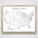 Push Pin Mini USA Map - Fine Line Series CM Mini Map