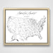 Push Pin Mini USA Map - Fine Line Series CM Mini Map