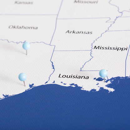 Push Pin Mini USA Map - Prism Color Series - Midnight CM Mini Map