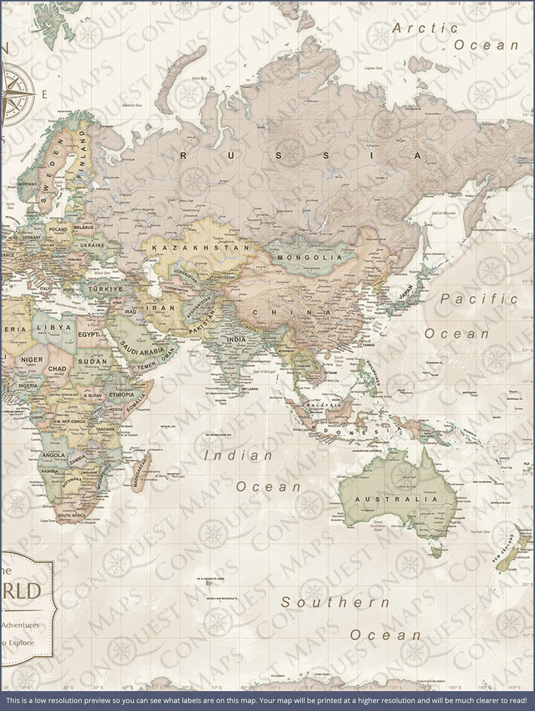 Pin Display Board Map Map Pin Board | Handmade in America | Conquest Maps — Conquest Maps LLC