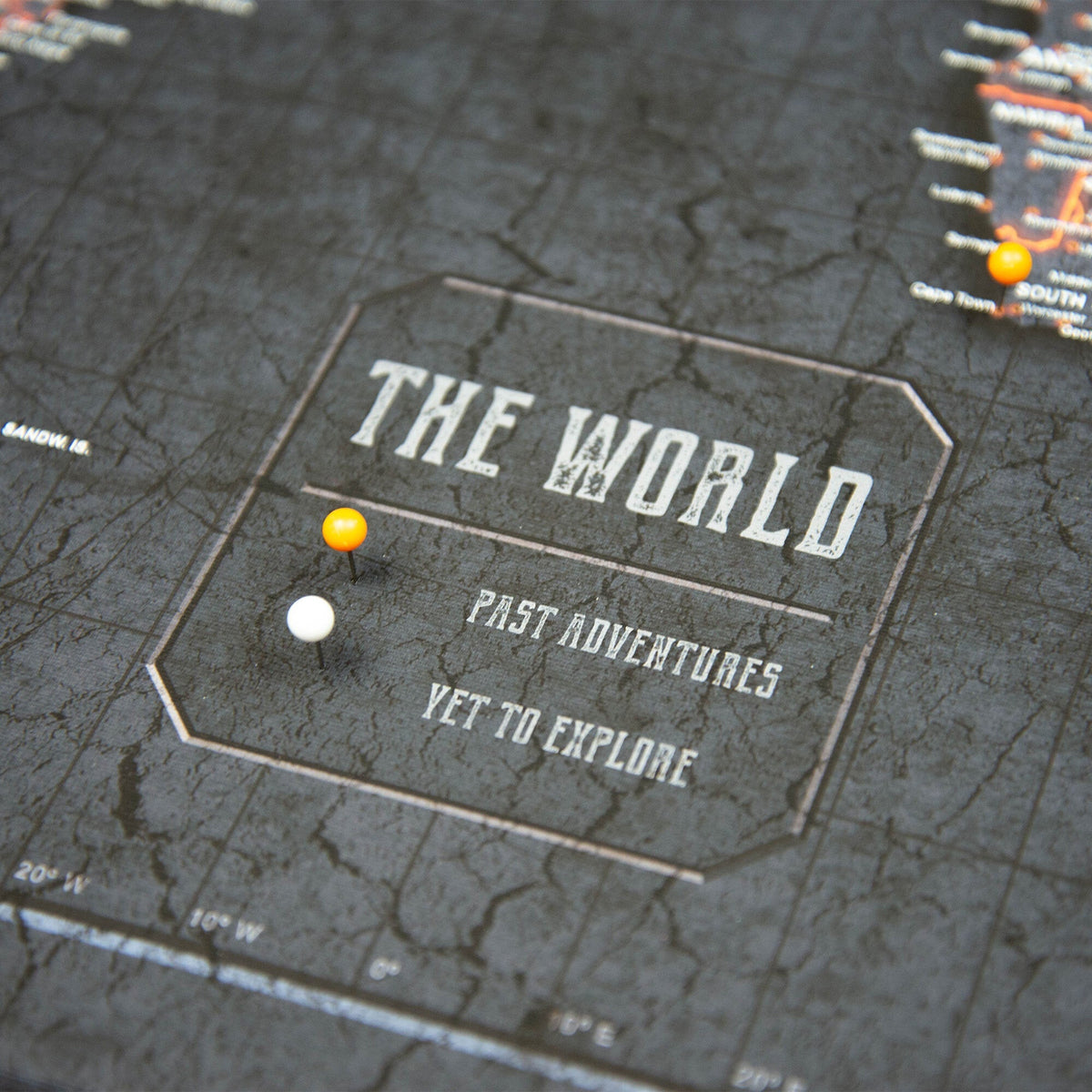 Obsidian Pin Note Obsidian Inferno - World Map Pin Board | Conquest Maps