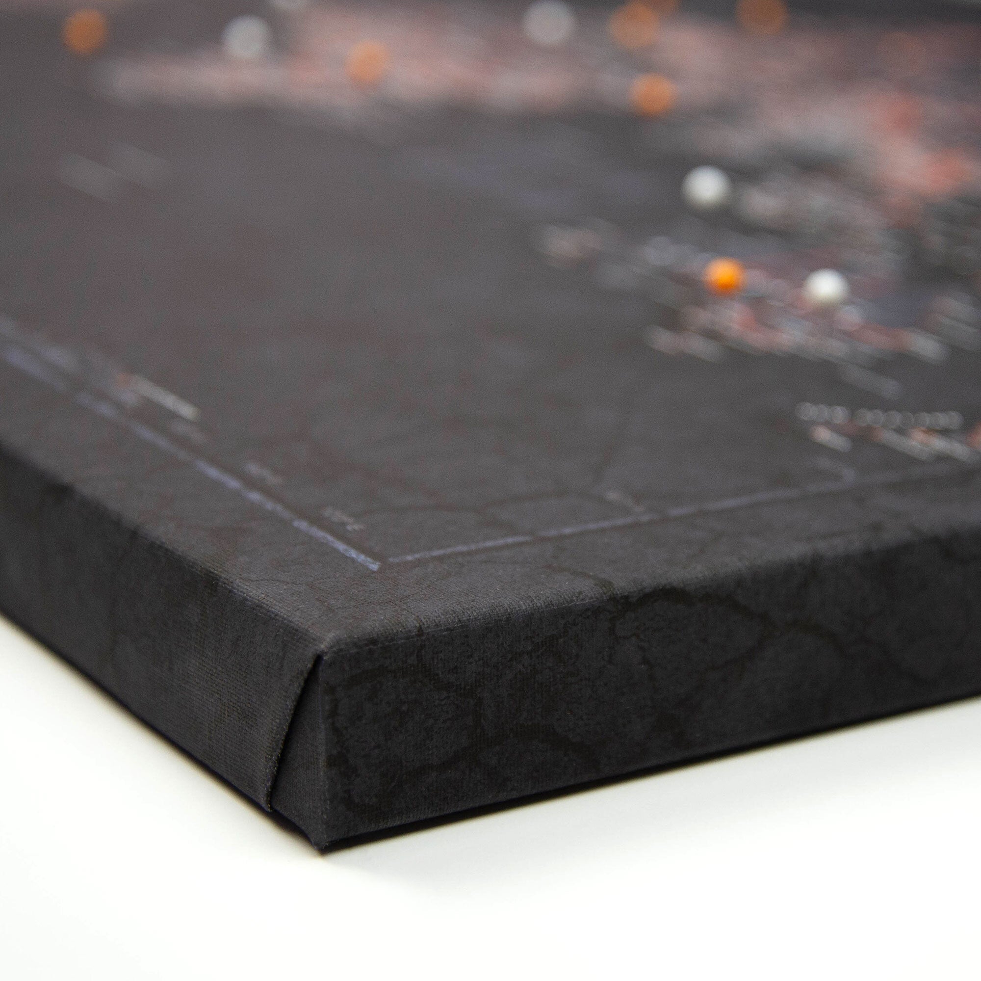 Push Pin World Map (Pin Board) - Obsidian Inferno (Copy) CM Pin Board