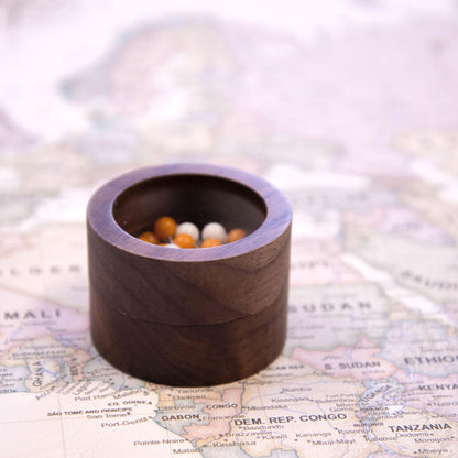 Round Push Pin Keepsake Box with Window (Copy) Conquest Maps LLC