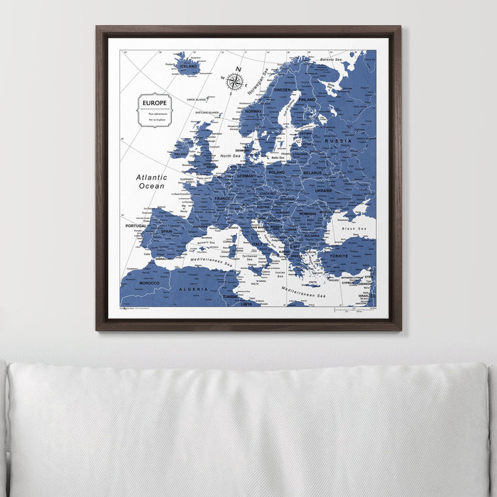 Framed scratch map -  France