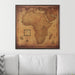 Push Pin Africa Map (Pin Board) - Golden Aged CM Pin Board