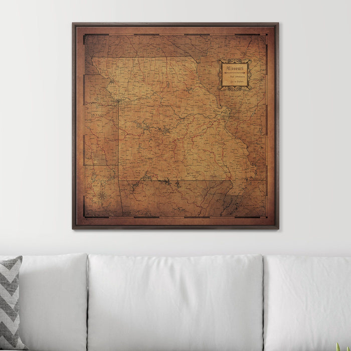 Push Pin Missouri Map (Pin Board) - Golden Aged CM Pin Board