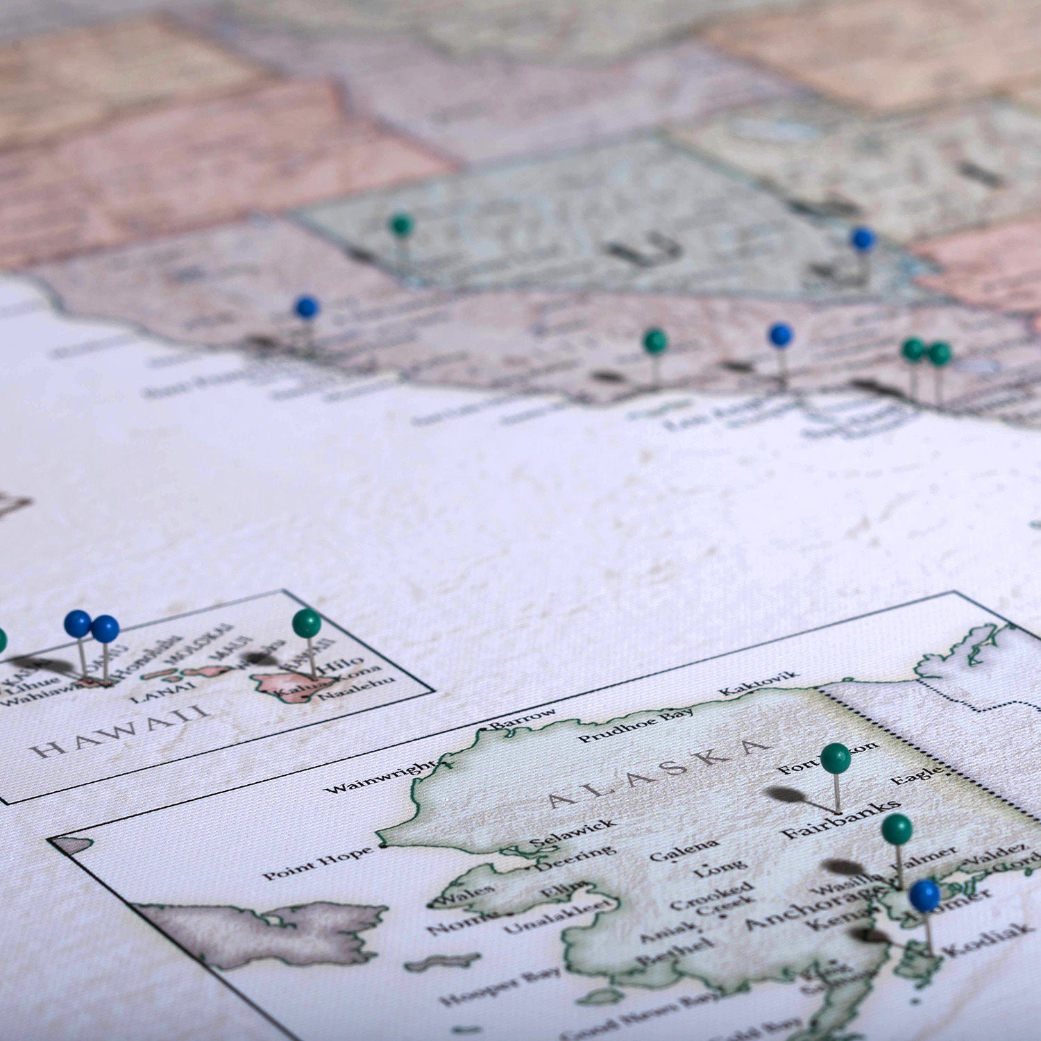 Push Pin USA Map (Pin Board) - The Trailblazer - Essentials Collection