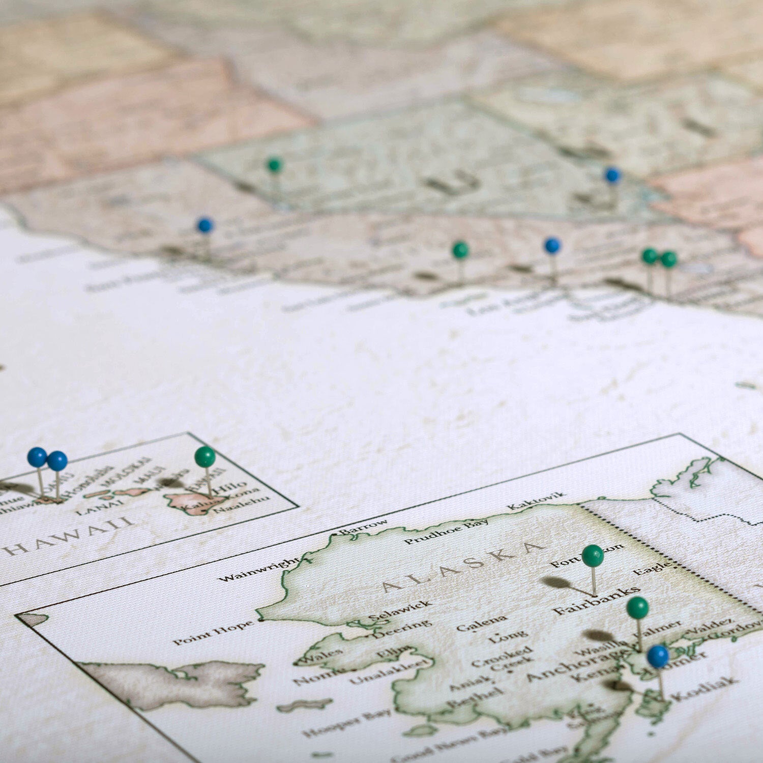 Push Pin USA Map (Pin Board) - The Trailblazer - Essentials Collection