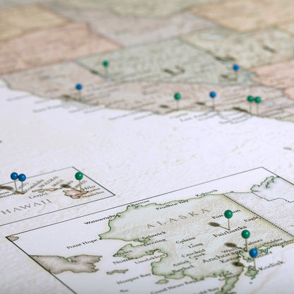 Push Pin USA Map (Pin Board) - The Trailblazer - Essentials Collection