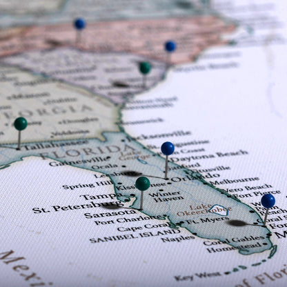 Push Pin USA Map (Pin Board) - The Trailblazer - Essentials Collection