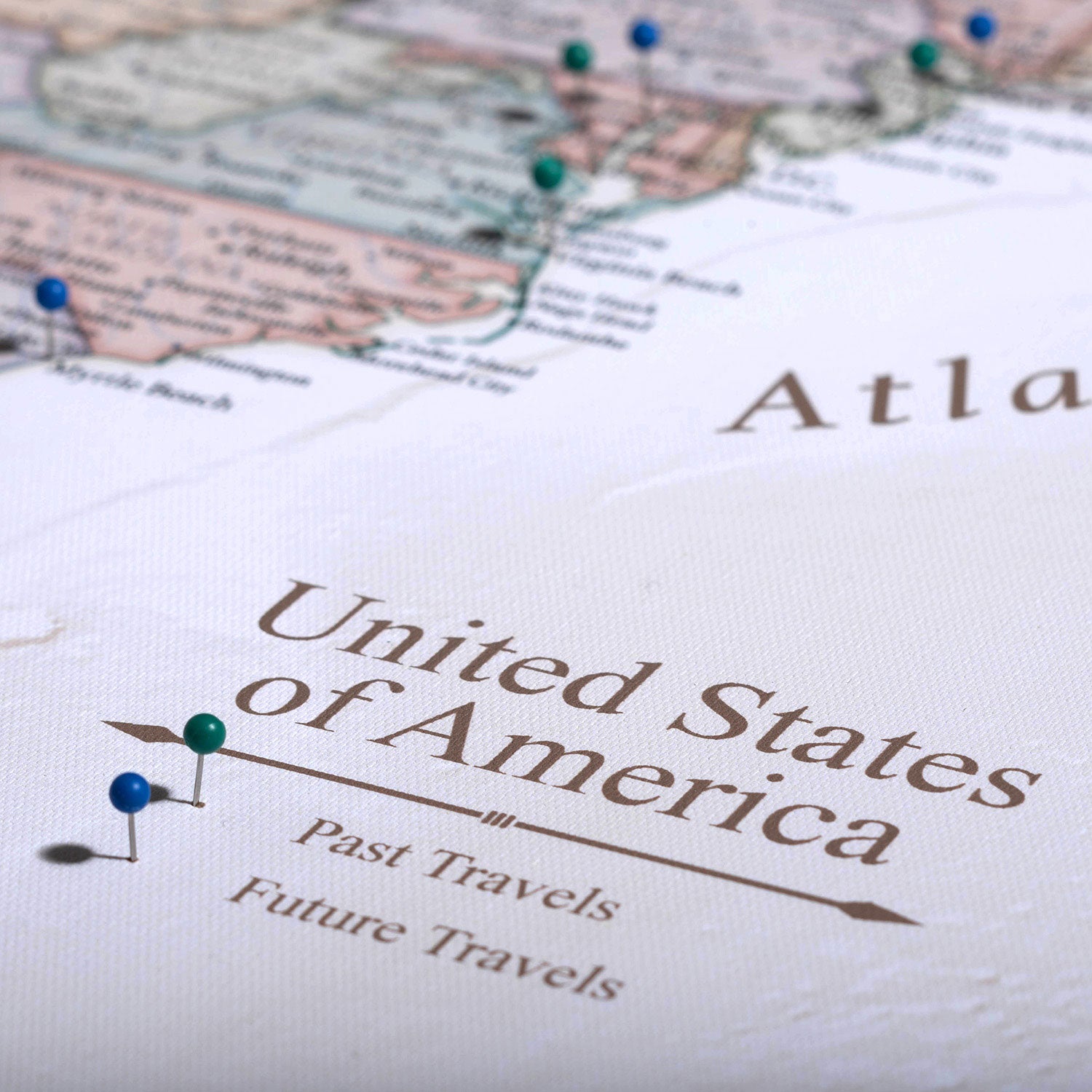 Push Pin USA Map (Pin Board) - The Trailblazer - Essentials Collection