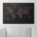 World Map Poster - Obsidian Inferno CM Poster