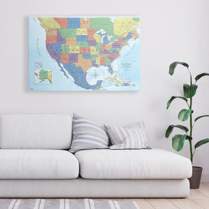 Push Pin World Map (Pin Board) - The Trailblazer - Essentials Collection Conquest Maps LLC