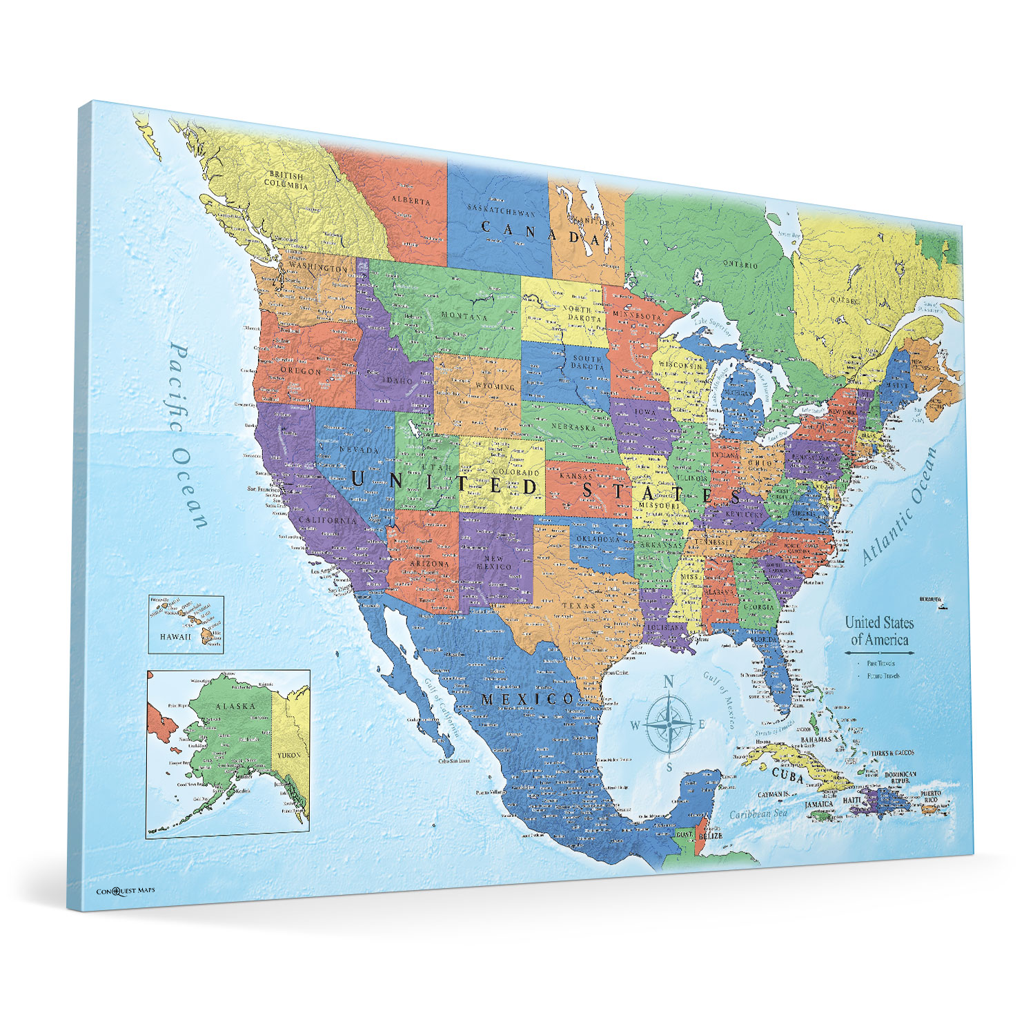 Push Pin USA Map (Pin Board) - The Wanderer - Essentials Collection