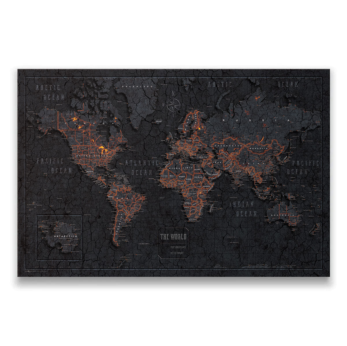Mercator Projection Poster Maps