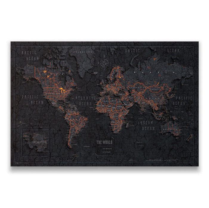 Map Push Pins: Chrome Black - Metallic Finish freeshipping - Conquest Maps  LLC