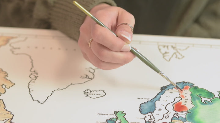 Color Your World! Maps for Painting - DIY Map Art - Conquest Maps