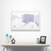 Alaska Map Poster - Purple Color Splash CM Poster