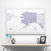 Alaska Map Poster - Purple Color Splash CM Poster